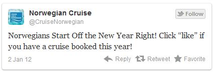 Twitter Norwegian cruise