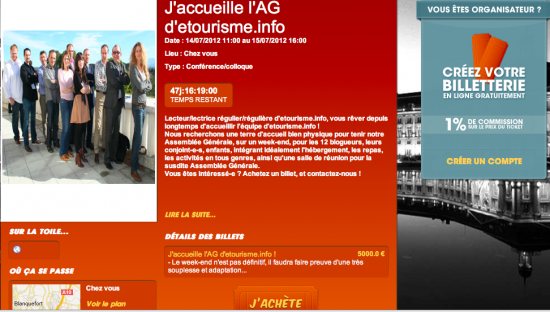 L'AG d'etourisme.info sur Yuticket