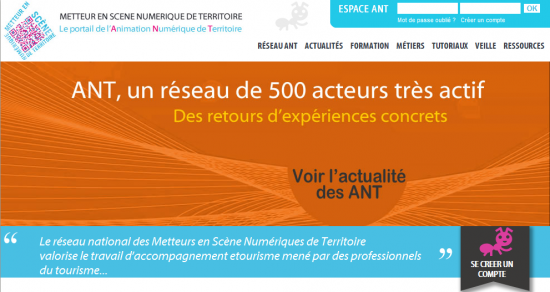 Le site Animateur Numérique de Territoire