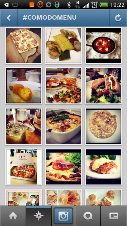 Mon menu via Instagram !