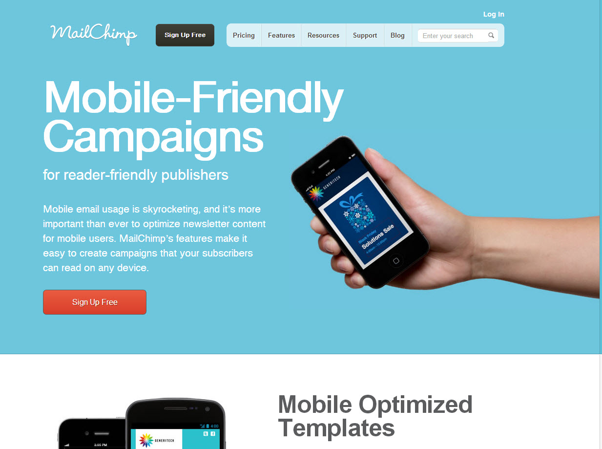 Mail chimp mobile friendly campaign