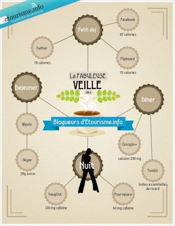 L'infographie de la veille des blogueurs d'Etourisme.info