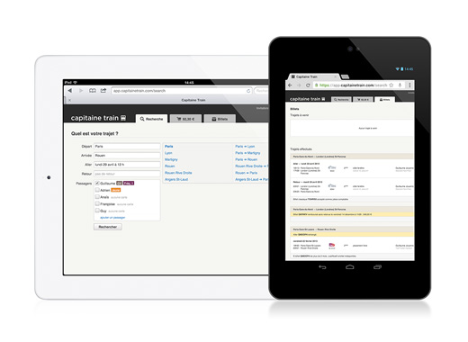 Capitaine Train est maintenant compatible avec les iPads et les tablettes Android.