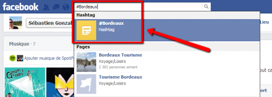 Le hashtag sur Facebook