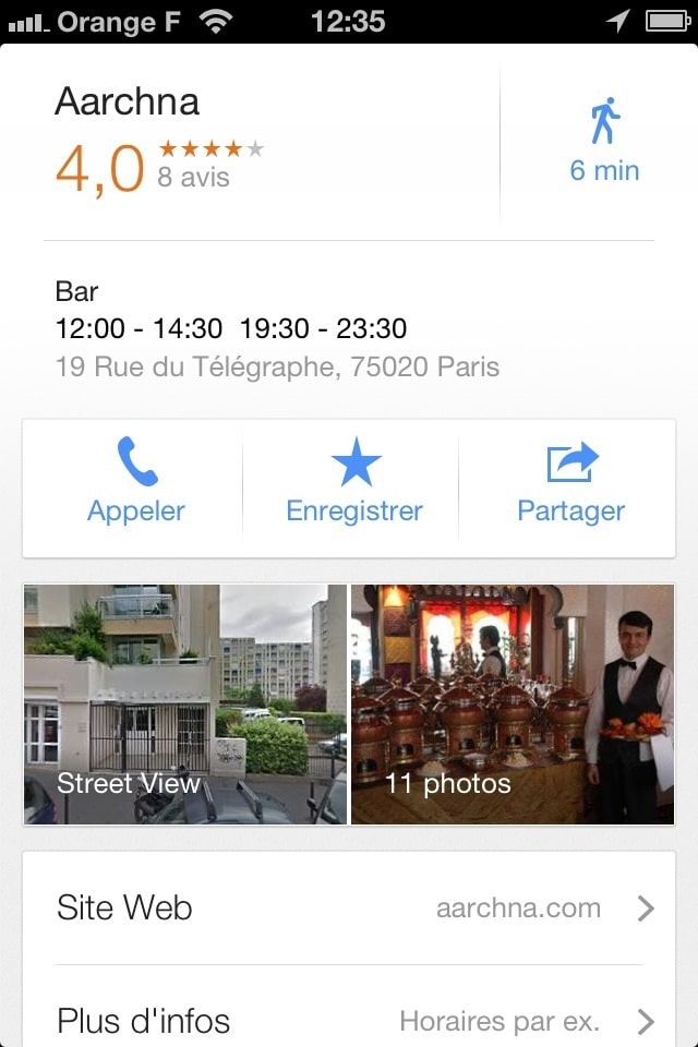 Sélectionner grâce à google maps