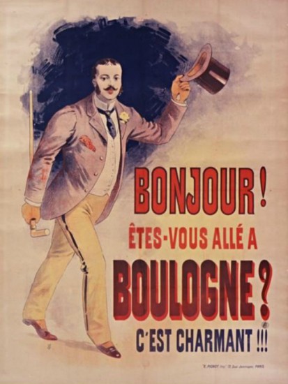 Bonjour ! Etes-vous alle a Boulogne - C est charmant  (1900)