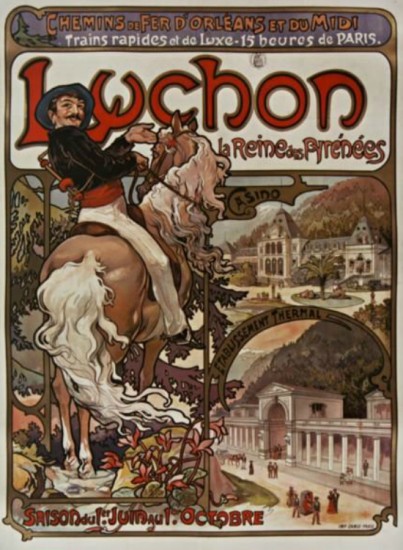 Luchon, la reine des Pyrenees - A. Mucha (1895)