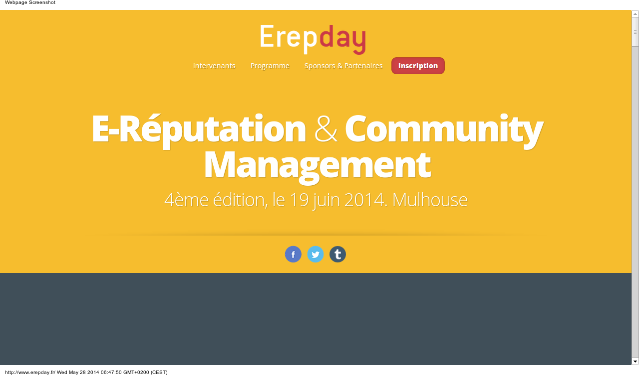 Conférence e-réputation   Community Management   Erepday.fr