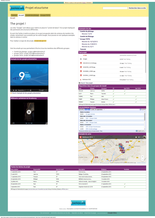 Accueil - Projet etourisme