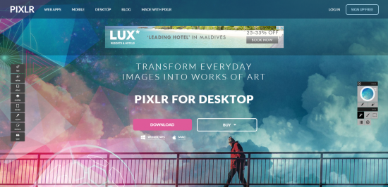 Pixlr desktop
