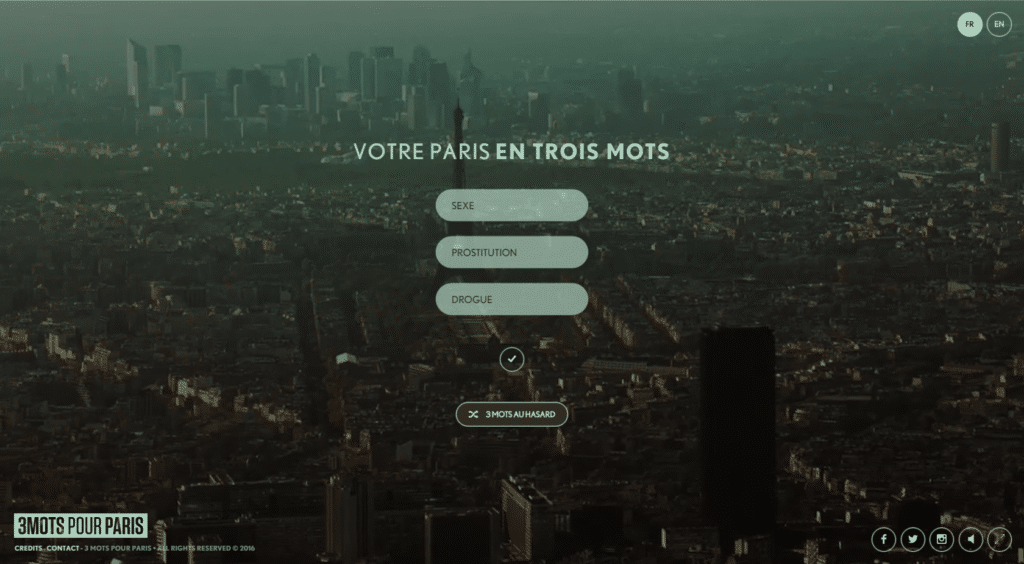 3 mots pour Paris... détournés