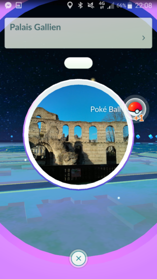 Le PokeStop du Palais Gallien à Bordeaux