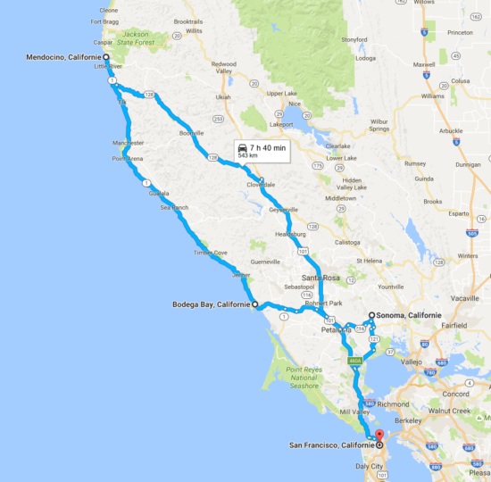 route californie