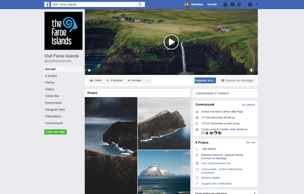 Les Îles Féroé sur Facebook