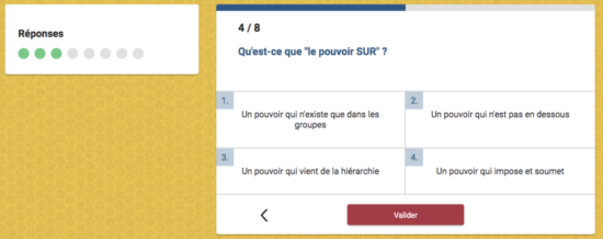 Exemple de quiz tourisme et cooperation micro learning