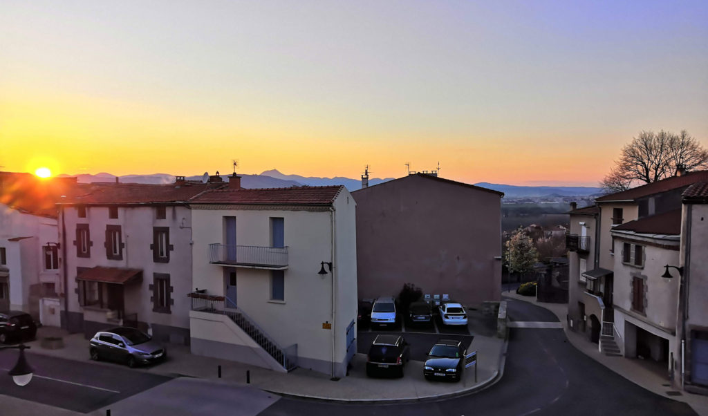 Couché de soleil puy de dome