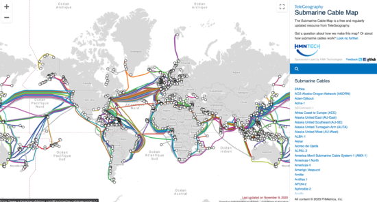 submarine cable map