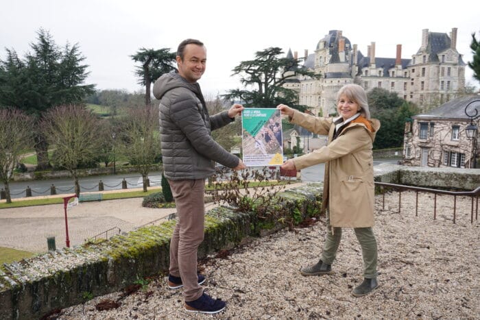 Aurélien, directeur de l'office et Maryline, pour l'OT Anjou Vignoble et Villages