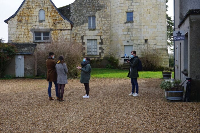 Etudiants angevins visitent le domaine viticole du Bois MOZE avec l'OT Anjou Vignobles et Villages