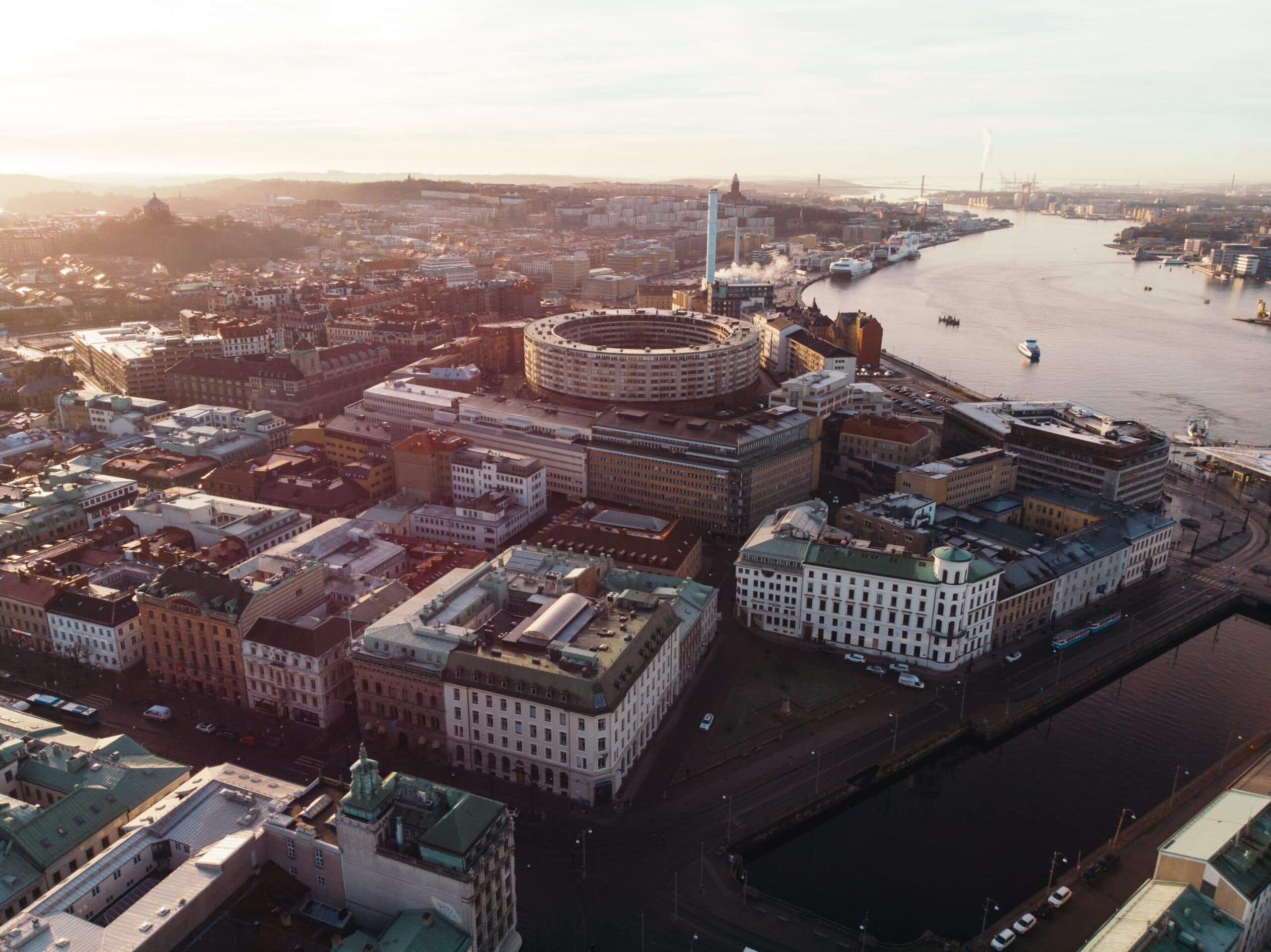 Vue du centre-ville de Göteborg